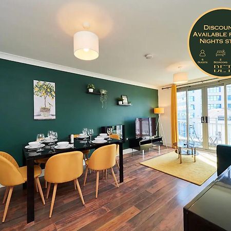 Emerald Suite - Two Story Duplex Apartment - Balcony - Contractors - Family - City Centre - Broadway Plaza - Five Ways - Sleeps 6 Birmingham Kültér fotó